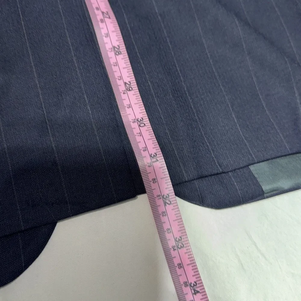 Loro Piana Blazer Sportcoat Mens Size 40R 100%‎ Wool Blazer Black Pinstripe